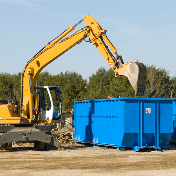 are there any restrictions on where a residential dumpster can be placed in Cartwright North Dakota